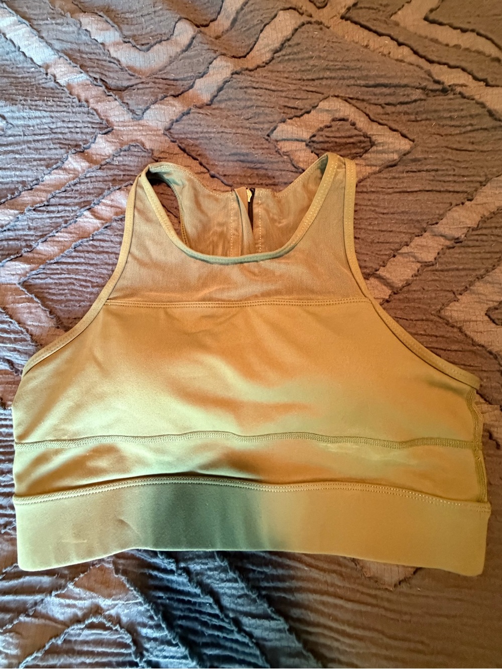 ZYIA Olive Green Sports Bra - Large